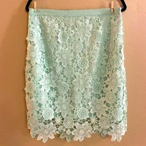 Pastel Blue Lace Skirt